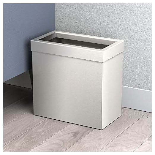 Gatco Metal Modern Waste Basket Bin (25") - View 3