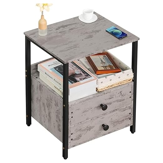 Lerliuo Metal Industrial Side End Table - View 2