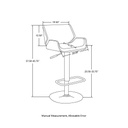 glitzhome Leather Modern Dining Chair (Set of 2) - View 3