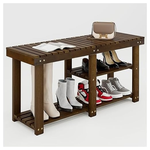 [B0CN8NXR1Q] Banco Zapatero de Madera FLYJOE