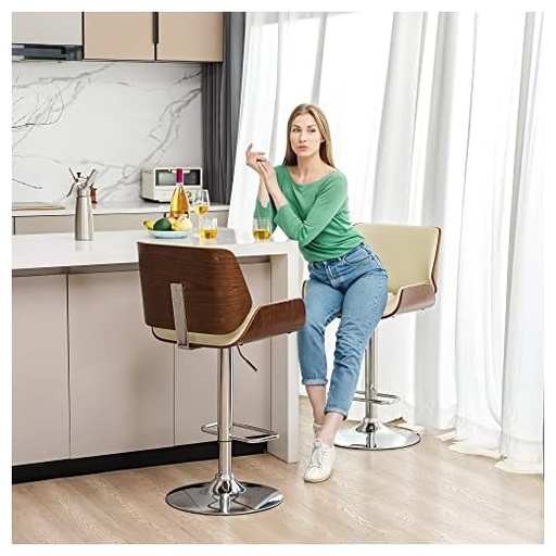 [B08ZC5CYXG] glitzhome Leather Modern Dining Chair (Set of 2)